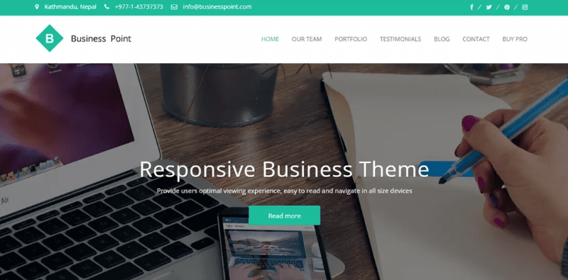 Business Point theme free